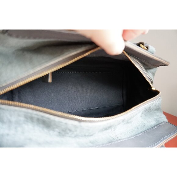 Tod's Kate Easy Piccola Giorno Calf Hair Haircalf Leather Mini Satchel Lock Bag - Picture 7 of 16